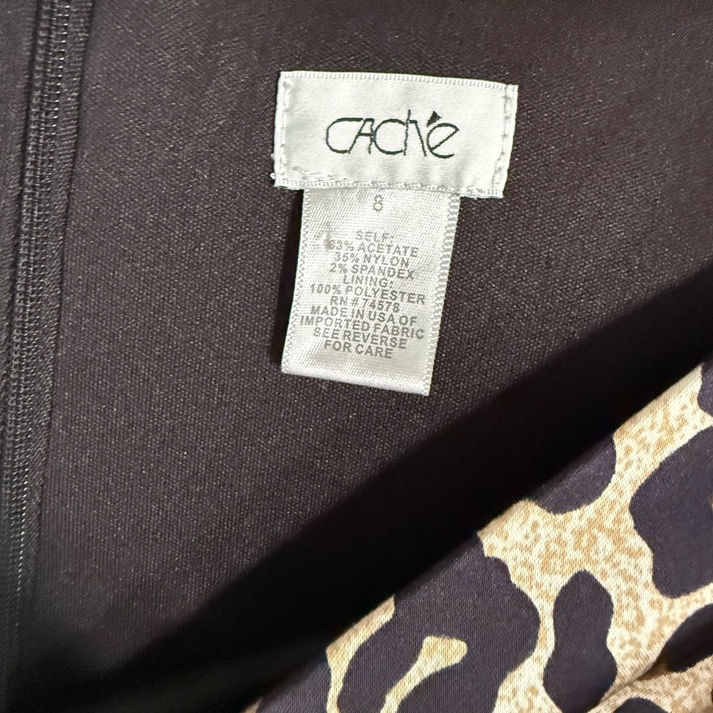 Cache Leopard Print Midi Dress - Picture 2 of 2